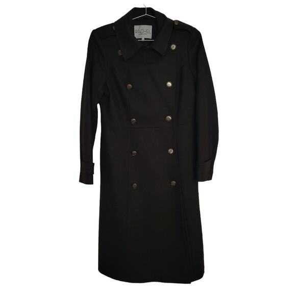 Rachel Rachel Roy Dark Green Wool Blend Double Button Pea coat Sz M Medium - Picture 1 of 9